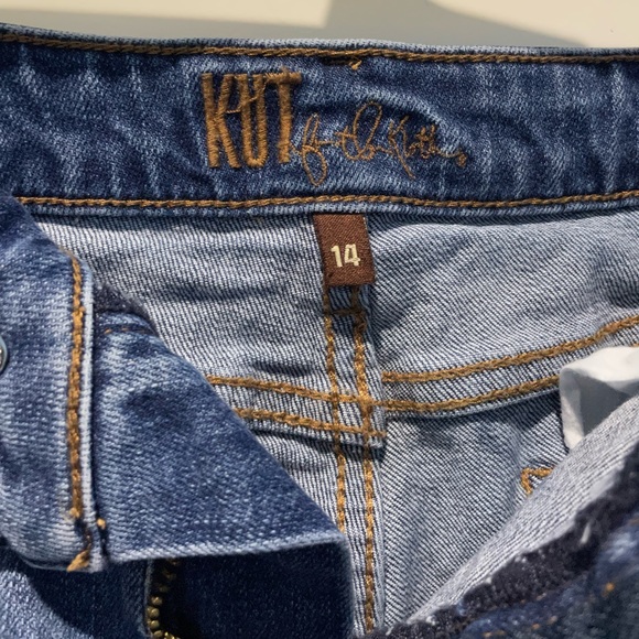 KUT From The Kloth Blue Jean Shorts Size 14 - Picture 2 of 6